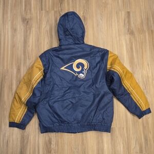 St Louis Rams NFL Spotlight Hooded Embroidered Nylon Parka